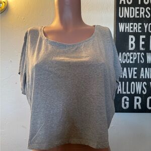 Wet Seal Brand Crop Top | Gray | Size XL | Preowned